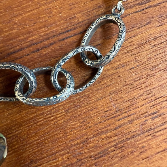 Beautiful Vintage Silpada 925 Sterling Silver Smoky Quartz & Citrine Necklace - Picture 7 of 13